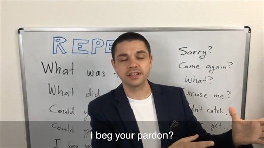 How to use "I beg your pardon?" | English with Kris Amerikos