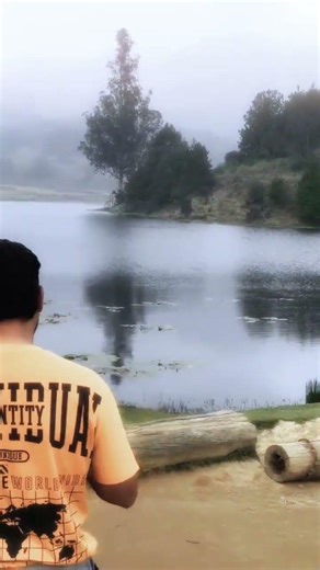 You’re walking inside a dream 🌫️ Mist, lake, silence — Kodaikanal therapy ✨