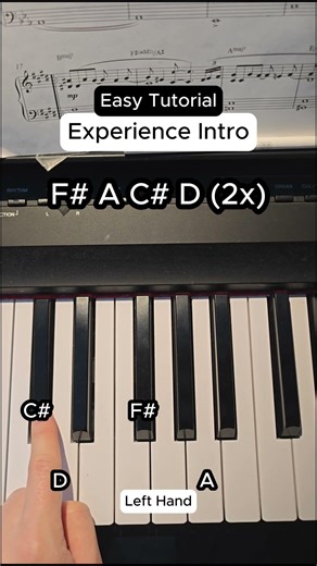 Intro of Experience by Einaudi #piano #pianotutorial #einaudi #experience