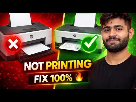HP Printer Not Printing? 100% Fix in 1 Minute 🔥 (Hindi)