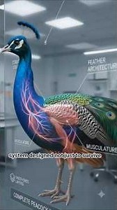 🦚 The peacock is not colorful the way you think.#Peacock #AnimalAnatomy #Nature #Wildlife #Science