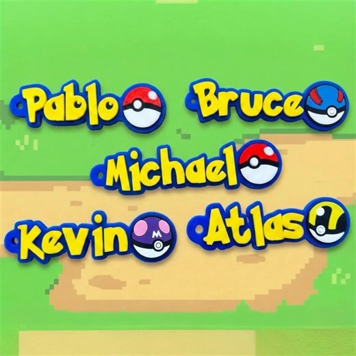 Personalized Monster Trainer Name Keychain – Custom Gamer Tag Backpack Charm - Etsy