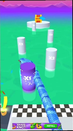 snake run rush game level-145 completed #ytshorts #viral