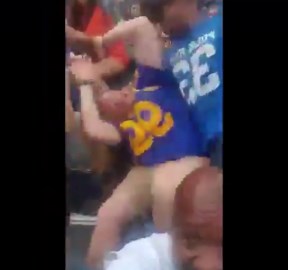 Rams Fan Gets Beaten Silly After Talking Spicy To The Wrong One!