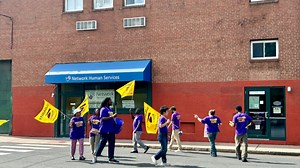 Hundreds of Connecticut group home workers strike over pension contributions