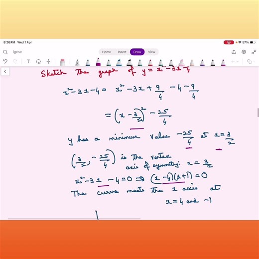 Graphing a Curve Quadratic Equations A level Math #igcse