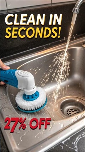 PUFTEM Cordless Electric Scrubber — Effortless Deep Cleaning for Kitchen & Home