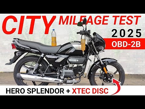 Hero Splendor Plus Xtec Disc Brake Mileage Test | Hero Splendor Plus Xtec Mileage Test 2026 ⛽