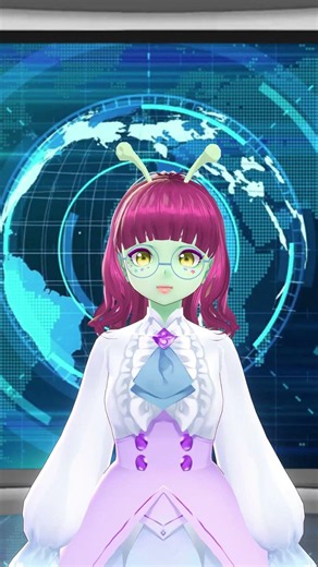 funny space alien Vtuber Raiko Star tells the local news 131