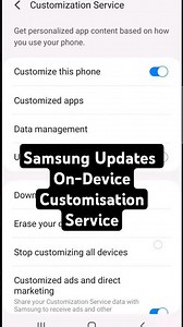 Samsung Updates Device Customisation Service #customisationservice #samsungupdates
