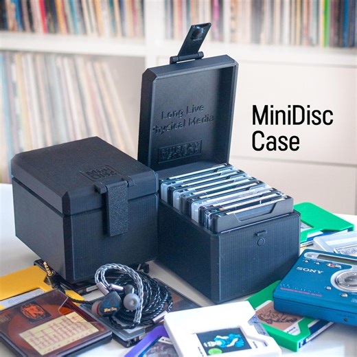 Minidisc Storage Case | Magnetic Latch | 5 or 10 Disc Holder | Handmade - Etsy Canada