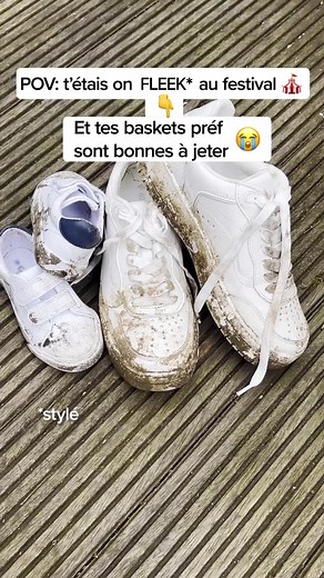 Nettoyage de baskets de festival avec Cif Crème | Satciffaction garantie!