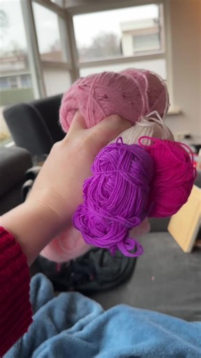 Finished my 1ste #valtinesday #crochetprojects of this year! This basket used up so much #yarn and it is perfect for my son who loves pink! What should I make next? #crochetersoftiktok #yarncraft