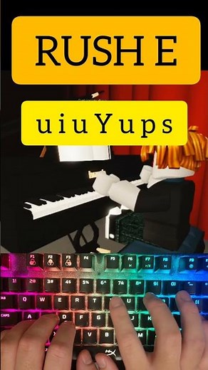 Rush E (Roblox Sheet Easy Piano Tutorial)