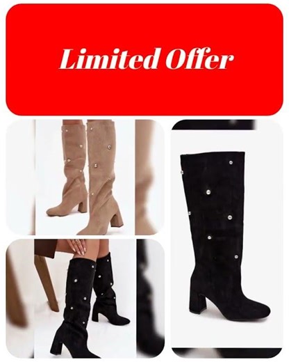 Women Heel Boots - High Block Shoes