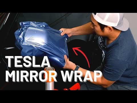 How To Vinyl Wrap Model Y Side Mirrors