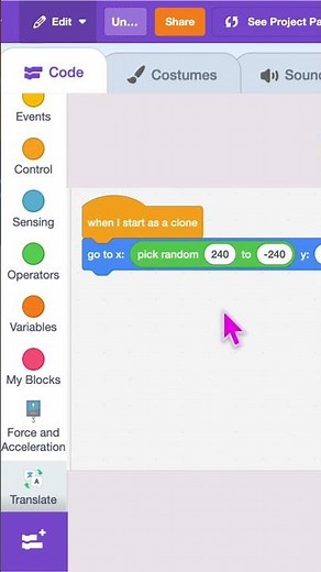 How to Make Twinkling Stars in Scratch