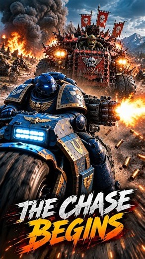 The chase begins. Warhammer 40K, Astartes Battle