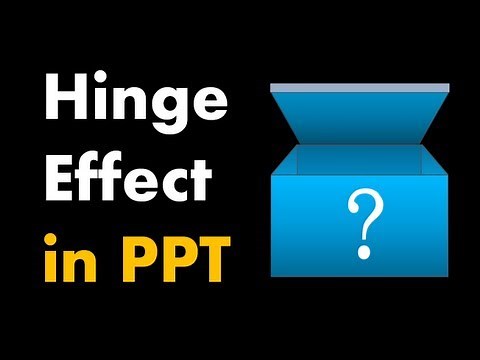 Hinge Animation Effect in PowerPoint - Advanced PowerPoint Animation Tutorial