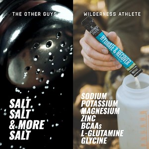 Skip the salt overload. Hydrate & Recover® delivers clean, balanced electrolytes and recovery-focused nutrients to fuel your day. | Wilderness Athlete