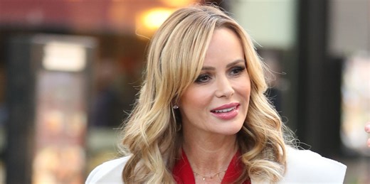 Amanda Holden wears the perfect party season heels from Marks & Spencer