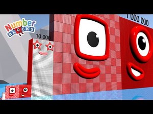 Looking for Numberblocks 1 10 100 1000 100,000 to 1 Million HUGE Standing Tall Number Pattern