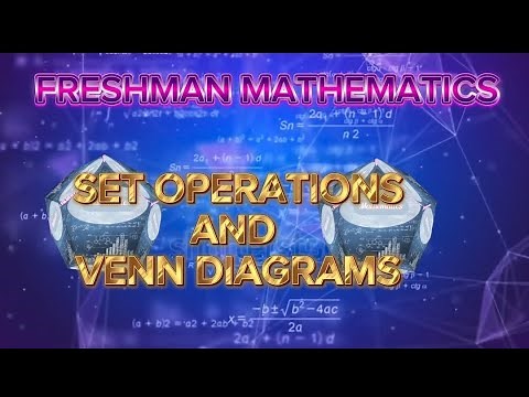 Set Operations and Venn Diagrams| Freshman Maths with exercise answer| By Afaan Oromoo