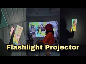 Mobile flashlight video projector in any mobile | flashlight hd video projector app tutorial #shorts