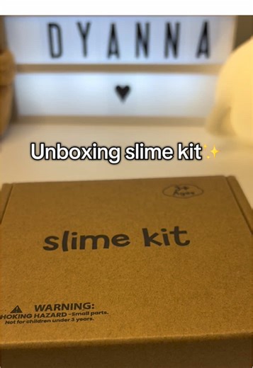 Unboxing slime kit Asmr 💫#unboxing #asmr #slimekit #cloudslime #fyp