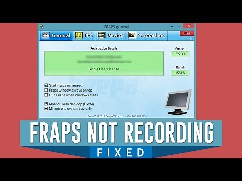 How to Fix Fraps Can't Record the Screen in Windows [Missing Monitor Aero Desktop DWM]