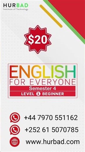 Hurbad English Level 1 – Semester 4