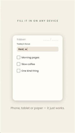 Editable PDF Planner — Type It or Print It | Slow Pages