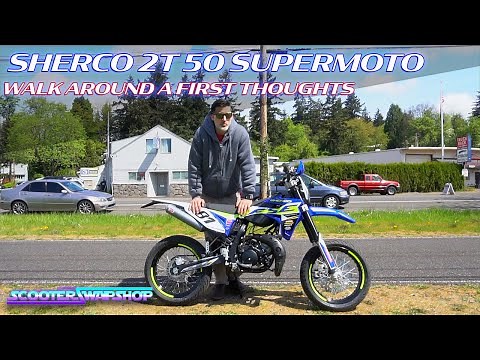 2020 Sherco 50cc 2 Stroke Supermoto Review