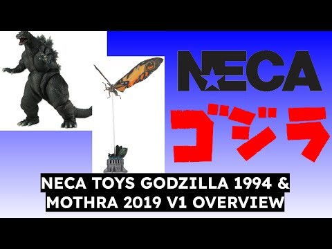 REVIEW | NECA Toys - Godzilla 1994 "Godzilla VS. SpaceGodzilla" & Mothra 2019 V1 "Godzilla: KOTM"