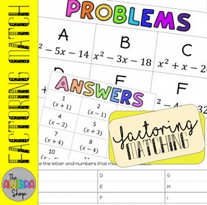 Factoring Quadratics Match