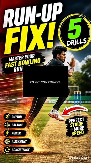 5 Drills to Master Your Fast Bowling Run-Up (No More No-Balls!) 📊🏏