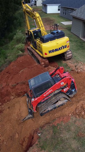 🚧Skid Steer Working on Steep Incline | Stormwater Erosion Fix