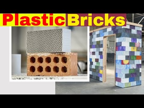 What is the purpose of recycled plastic bricks?
