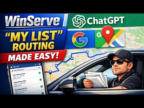 How Process Servers Can Route Serves Using WinServe Mobile “My List”’ ChatGPT & Google Maps