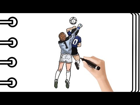 Como Dibujar a MARADONA Haciendo La MANO DE DIOS Paso Paso Fácil | Mapi Art TV