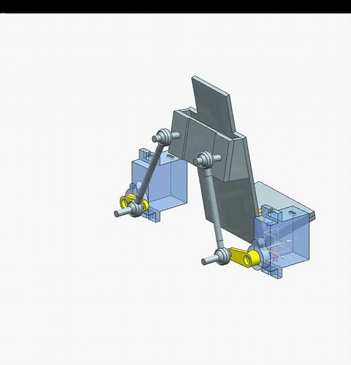 2DOF Motion Simulator Model - trimetric