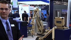 64K views · 313 reactions | L3Harris' Dr. Paul Bosscher introduced the company's new T4(tm) robotic system during DSEI 2019 in London this week. T4 is ideal for security operations in urban environments, including HAZMAT, EOD and SWAT missions. | L3Harris Technologies | Facebook