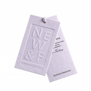 [Hot Item] Garment Clothes Custom Hangtag String Embossed Labels Printing Hang Tags