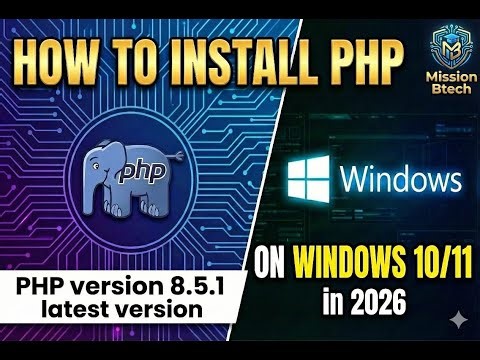 How to install php on window 10/11 in Hindi