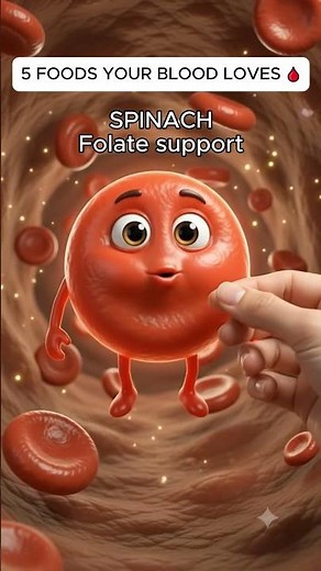 5 Foods That May Support Healthy Blood 🩸 #BloodHealth #IronRichFoods #Hemoglobin #Nutrition #Shorts