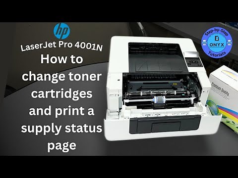 How To Change Toner Cartridge | HP LaserJet Pro 4001n