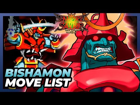 BISHAMON MOVE LIST - Vampire Savior: Lord of Vampire (VSAV / Darkstalkers 3)