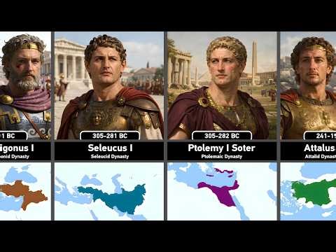 Timeline of the Diadochi Kingdoms (306–30 BC)