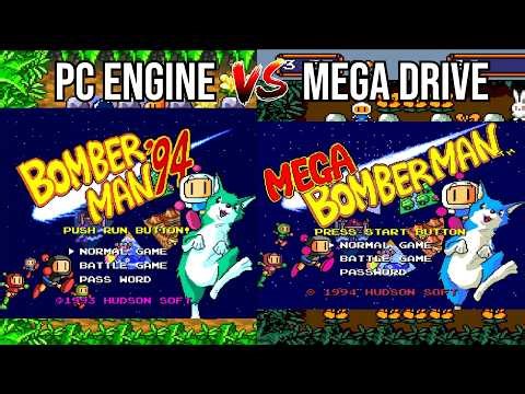 Bomberman '94 VS Mega Bomberman - Normal Game Comparison side by side