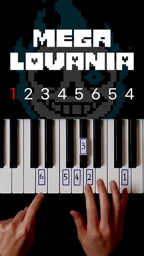MEGALOVANIA 샌즈 Piano Tutorial Easy